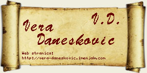Vera Danesković vizit kartica